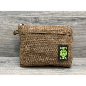 Dime Bags 8" Brown Padded Protective Smell Proof Pouch Travel Zipper Compact
